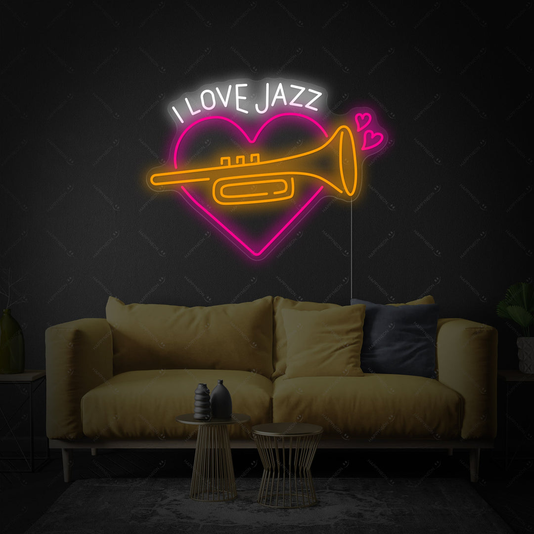 "Jazzmusik" Neonskylt