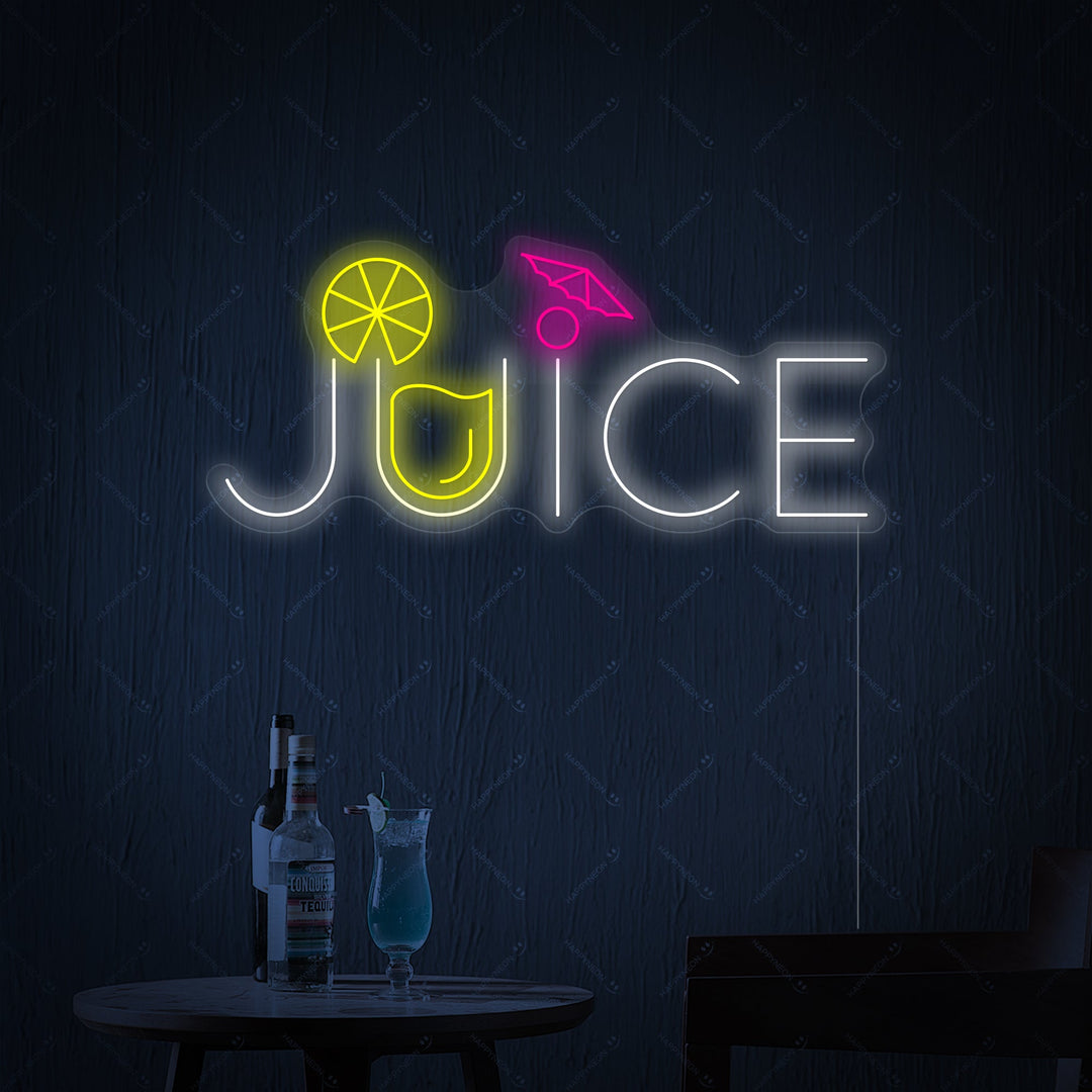 "Juice" Neonskylt