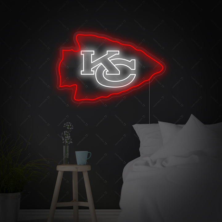 "KC Chiefs" Neonskylt