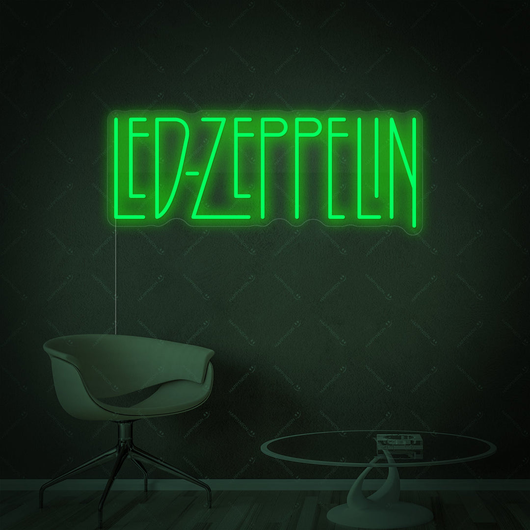 "LED Zeppelin" Neonskylt