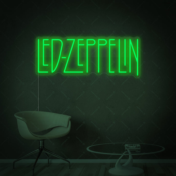 "LED Zeppelin" Neonskylt