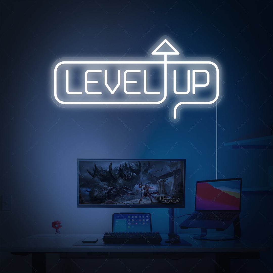 "Level Up" Neonskylt