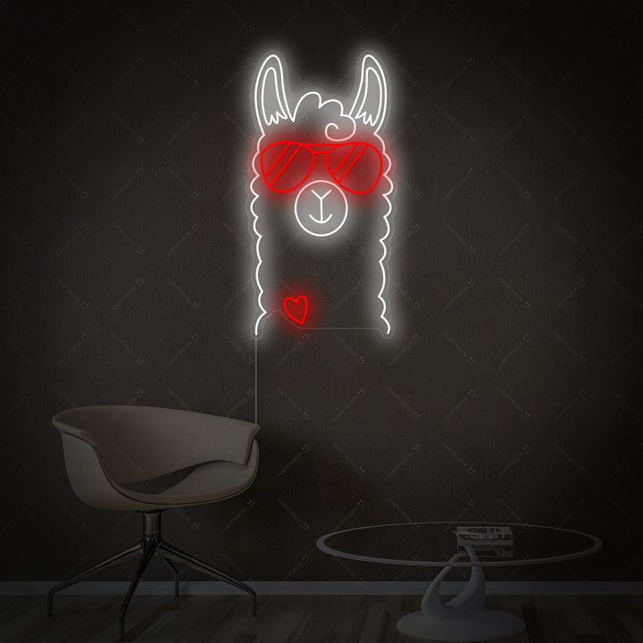 "Lama" Neonskylt
