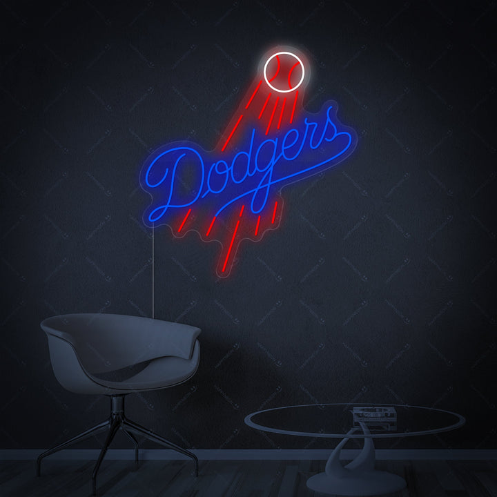 "Los Angeles Dodgers" Neonskylt