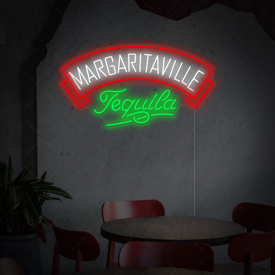 "Margaritaville Tequila" Neonskylt