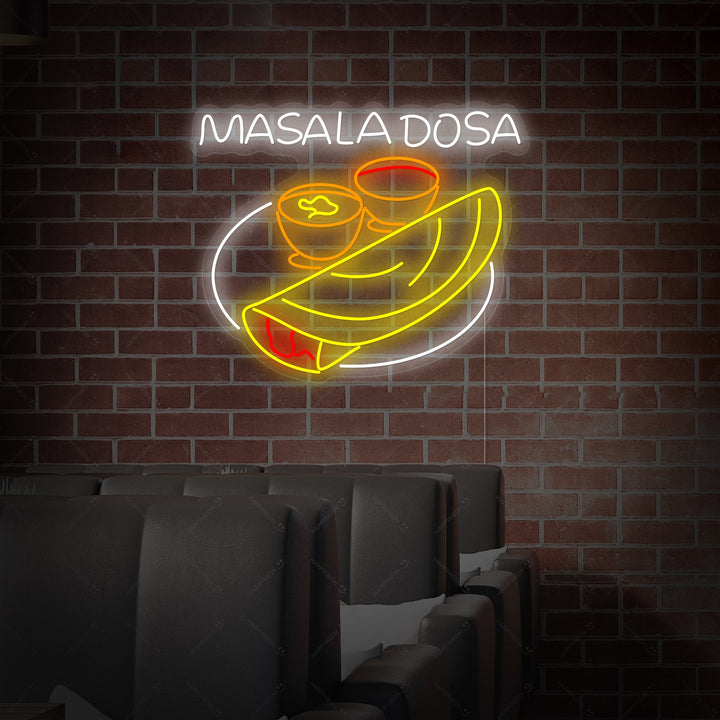 "Masala Dosa" Neonskylt
