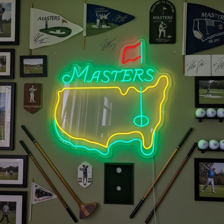 "Masters Tournament Golf" Neonskylt
