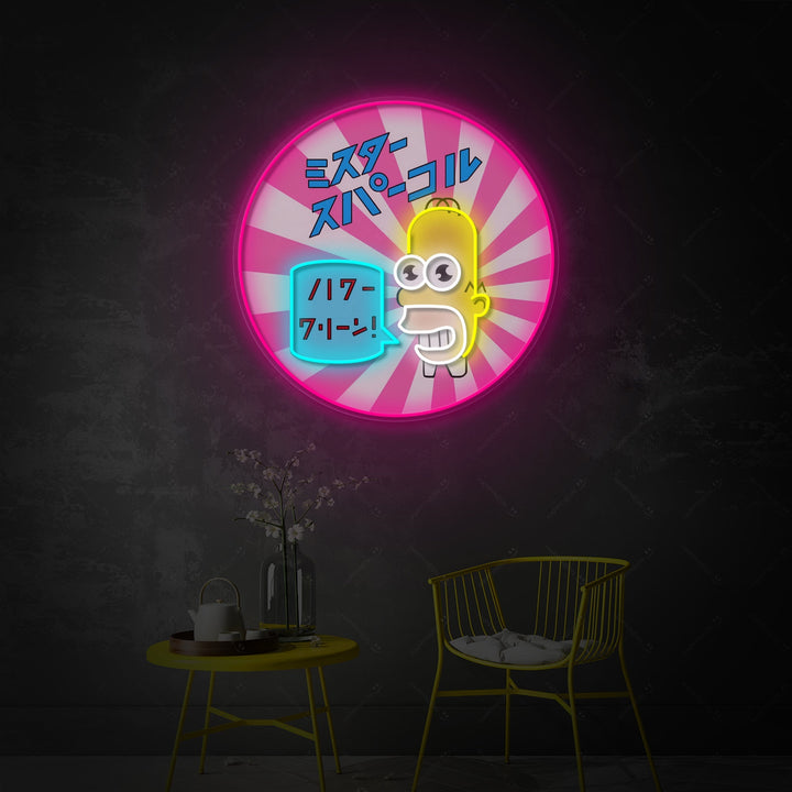 "Mr. Sparkle" Neonskylt