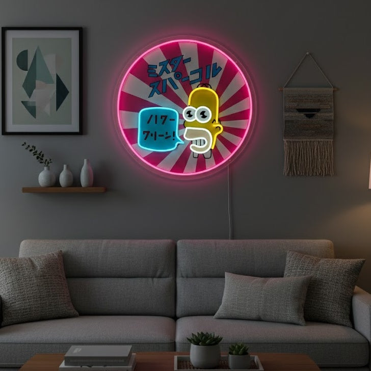 "Mr. Sparkle" Neonskylt