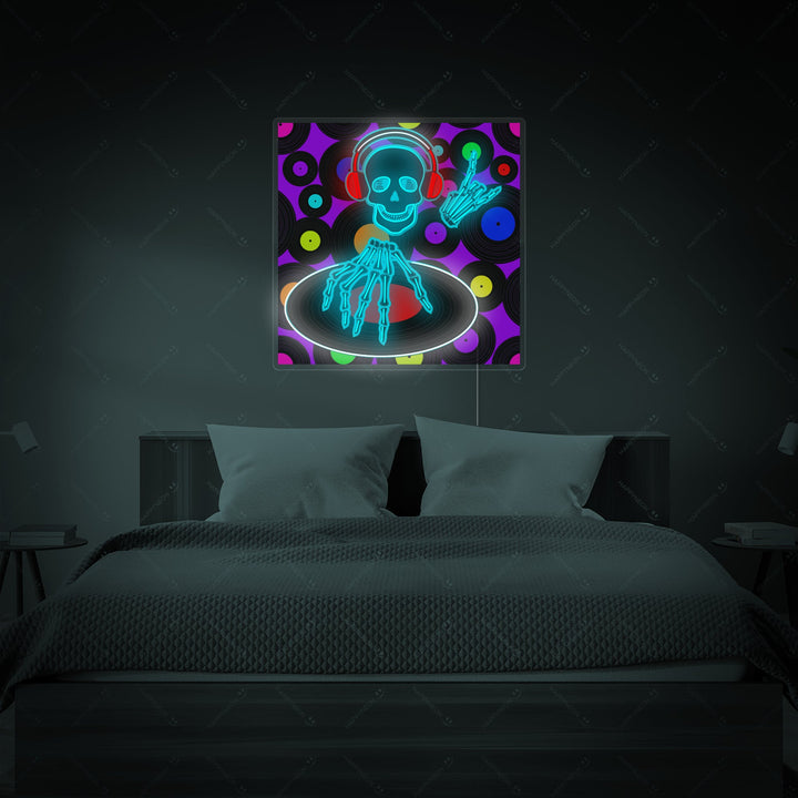 "Music Flyer" Neonskylt