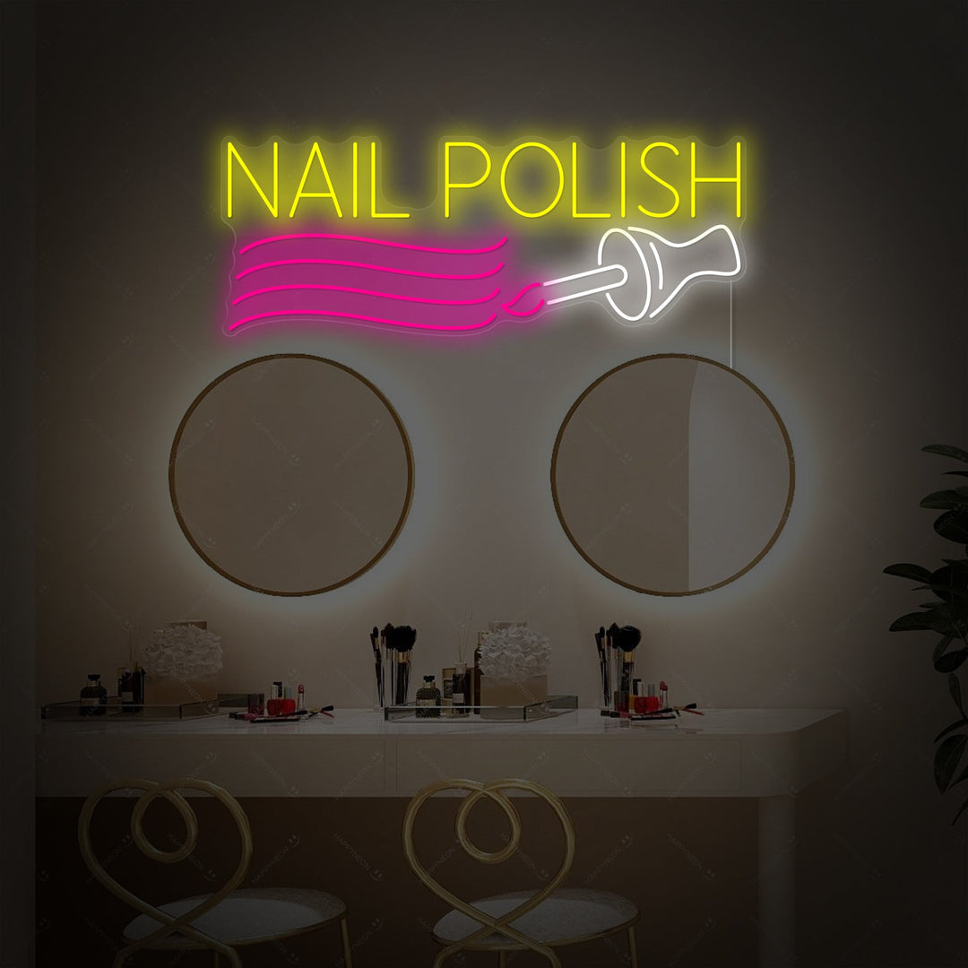 "Nail Polish" Neonskylt