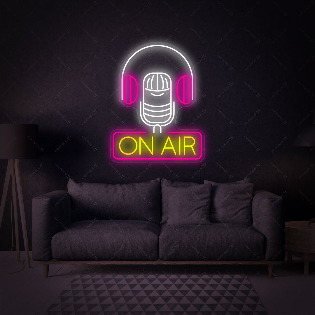 "On Air" Neonskylt