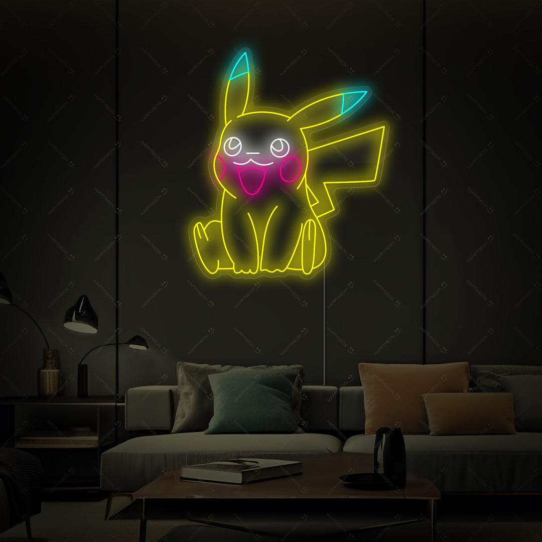 "Pikachu" Neonskylt