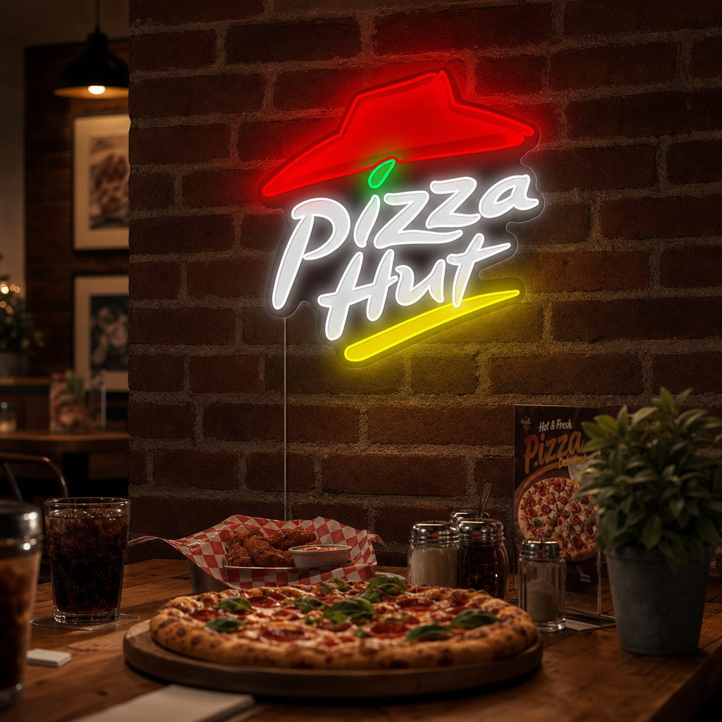 "Pizza Brand Logo" Neonskylt