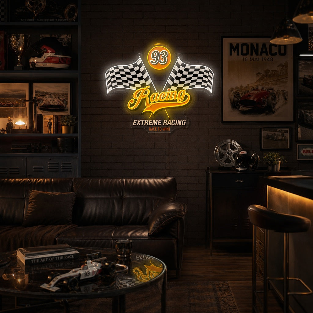 "Racing" Neonskylt