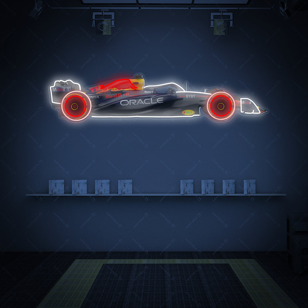 "Rb F Bil" Neonskylt