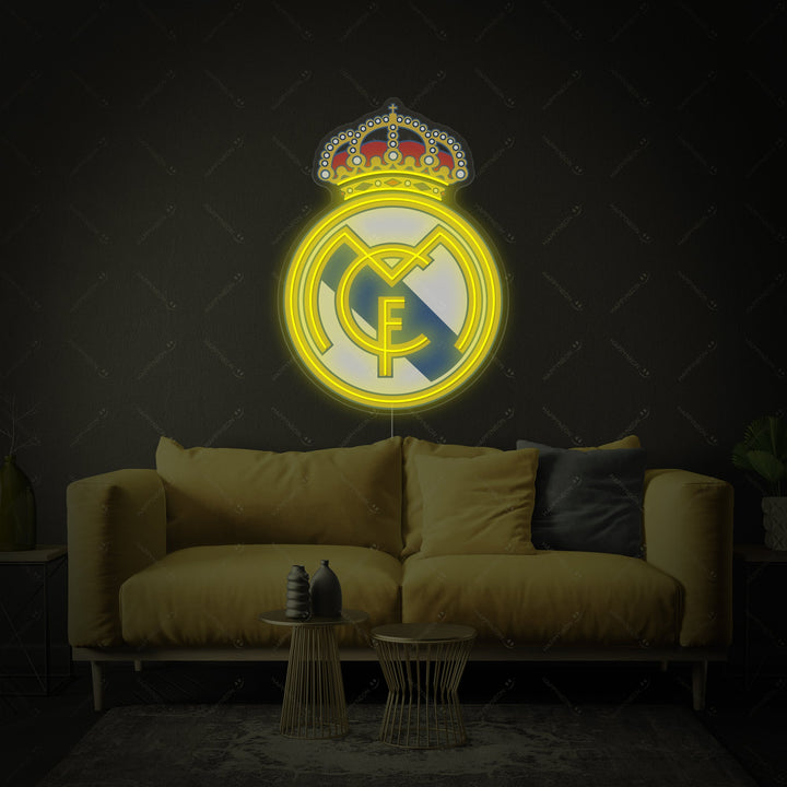 "Real Madrid-logotyp" Neonskylt