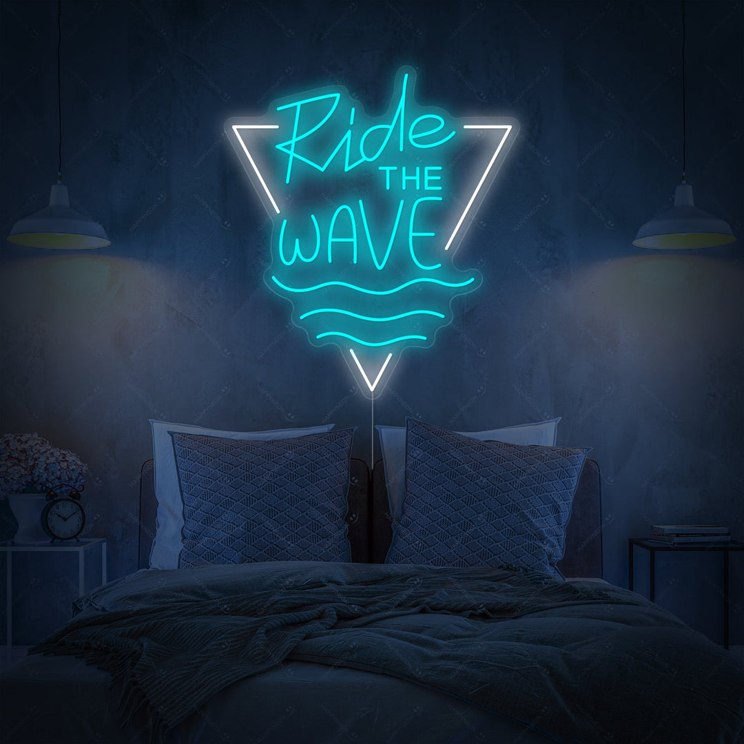 "Ride The Wave" Neonskylt