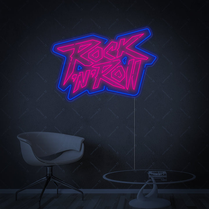 "Rock 'n Roll" Neonskylt