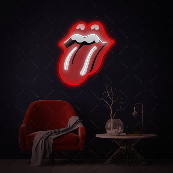"Rolling Stones" Neonskylt