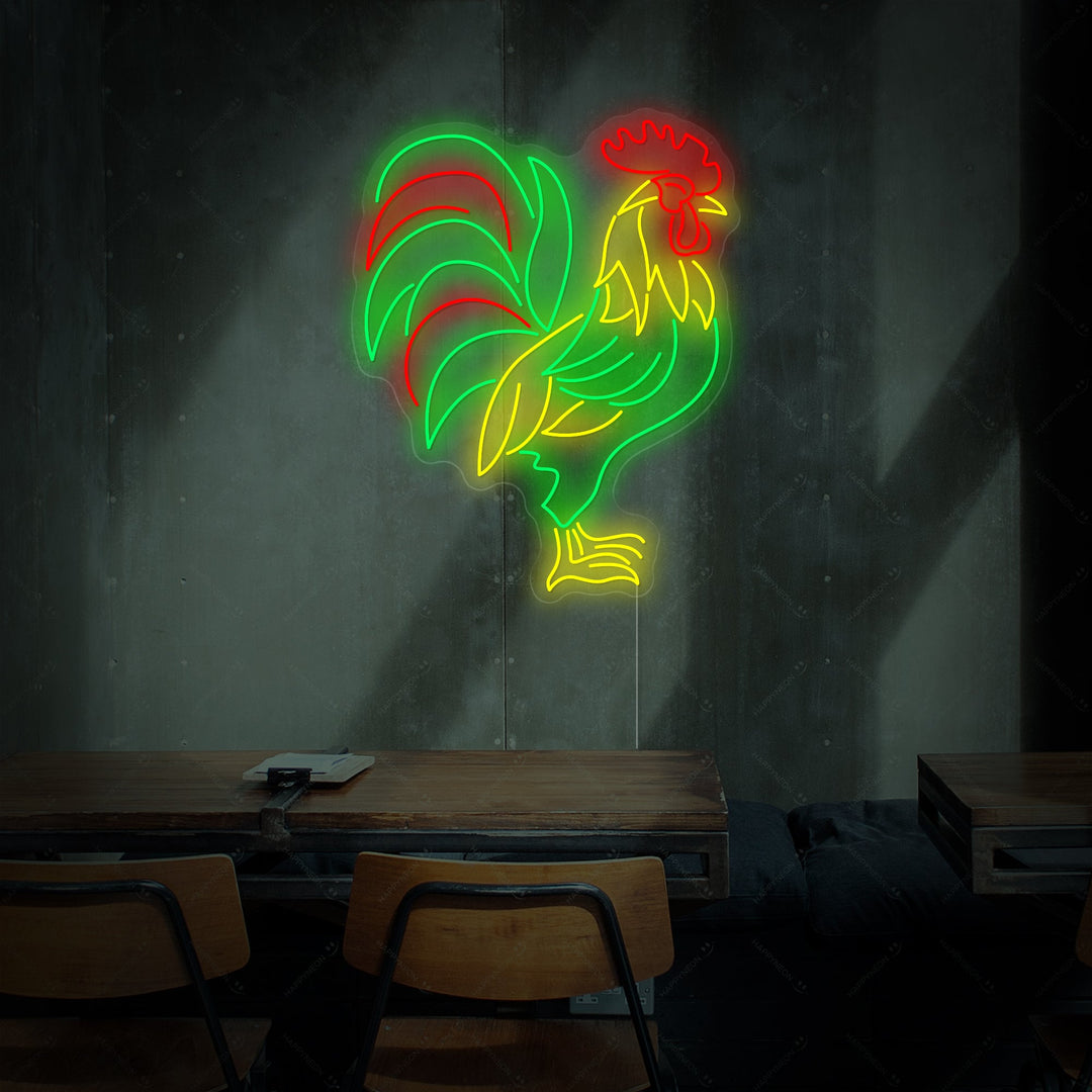 "Rooster" Neonskylt