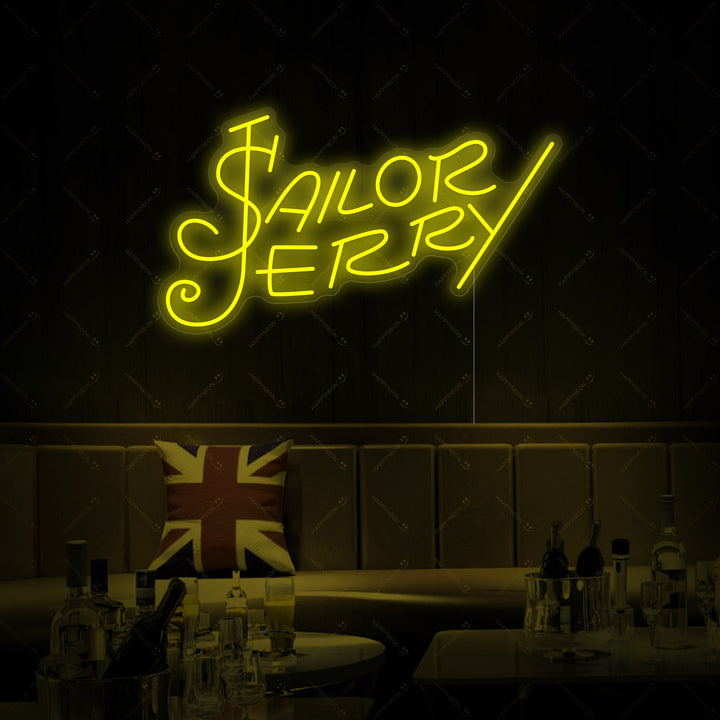 "Sailor Jerry Rum" Neonskylt