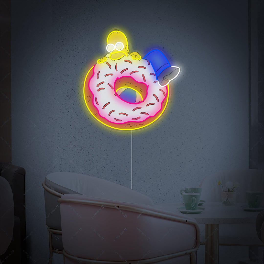 "Simps Donut" Neonskylt