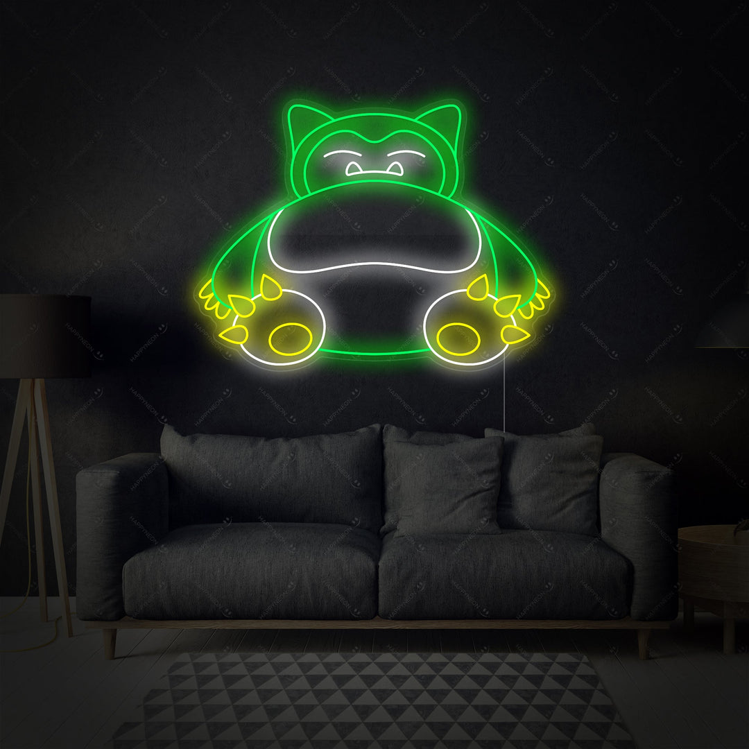 "Snorlax" Neonskylt