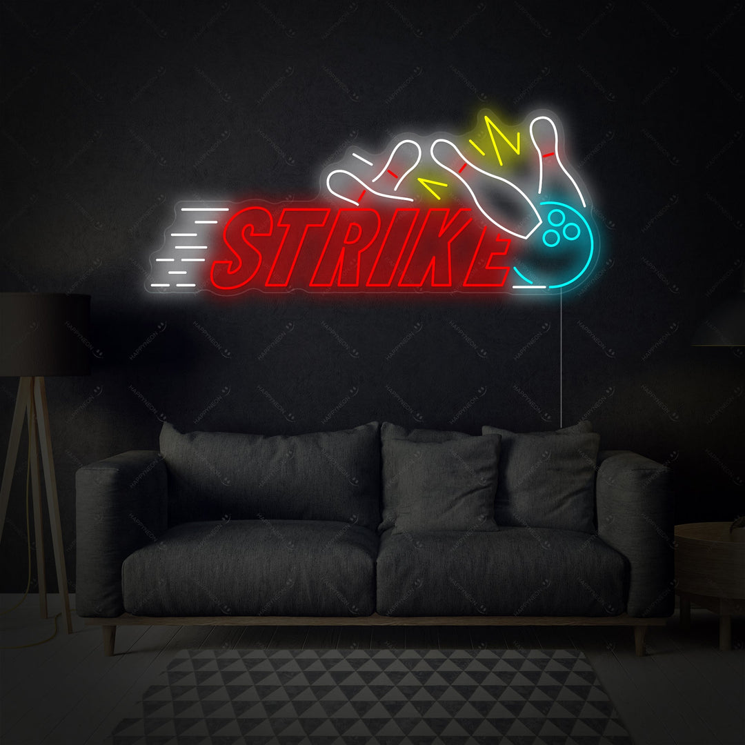 "Strike Bowling" Neonskylt