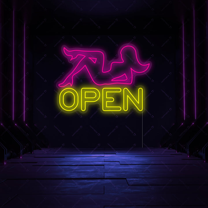 "Strippklubb" Neonskylt