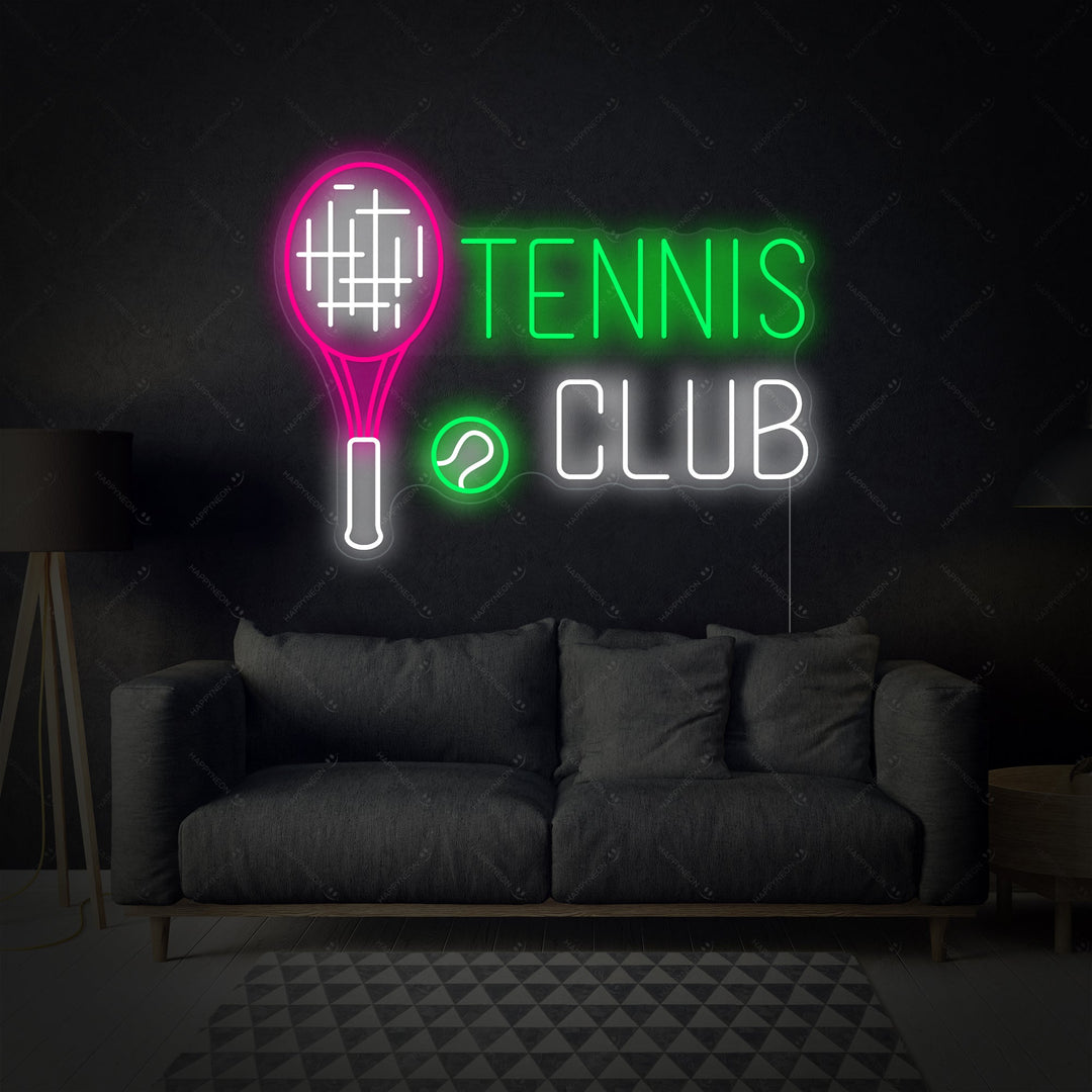 "Tennis Club" Neonskylt