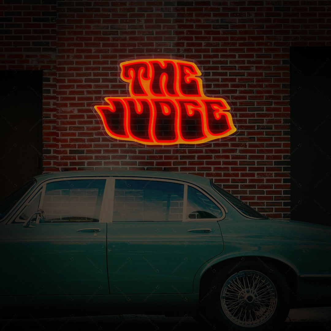 "The Judge" Neonskylt