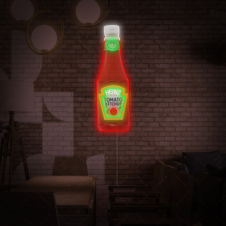 "Tomat ketchup flaska" Neonskylt