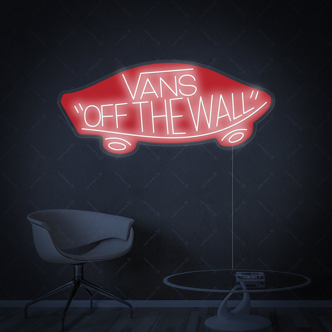 "Vans Off The Wall" Neonskylt