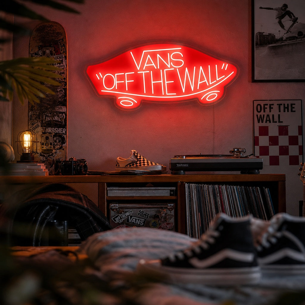 "Vans Off The Wall" Neonskylt
