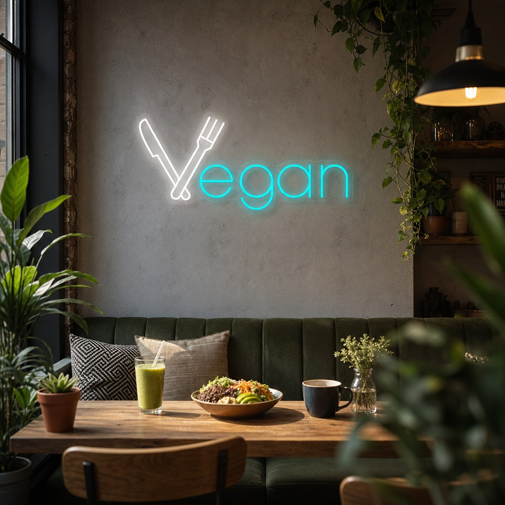 "Vegan" Neonskylt