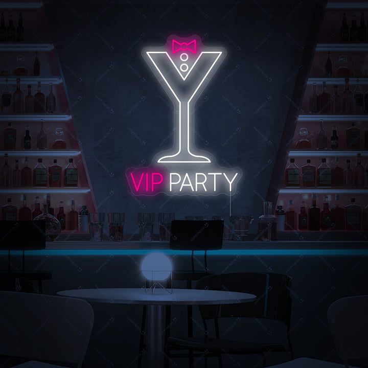 "Vip Party" Neonskylt