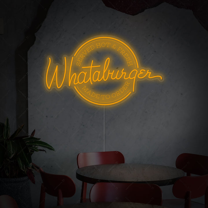 "Whataburger" Neonskylt