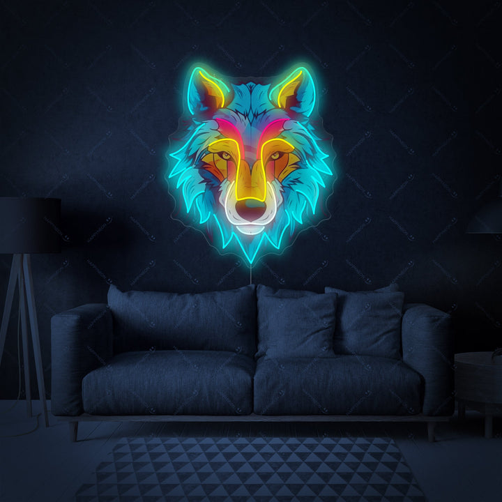 "Varg" Neonskylt