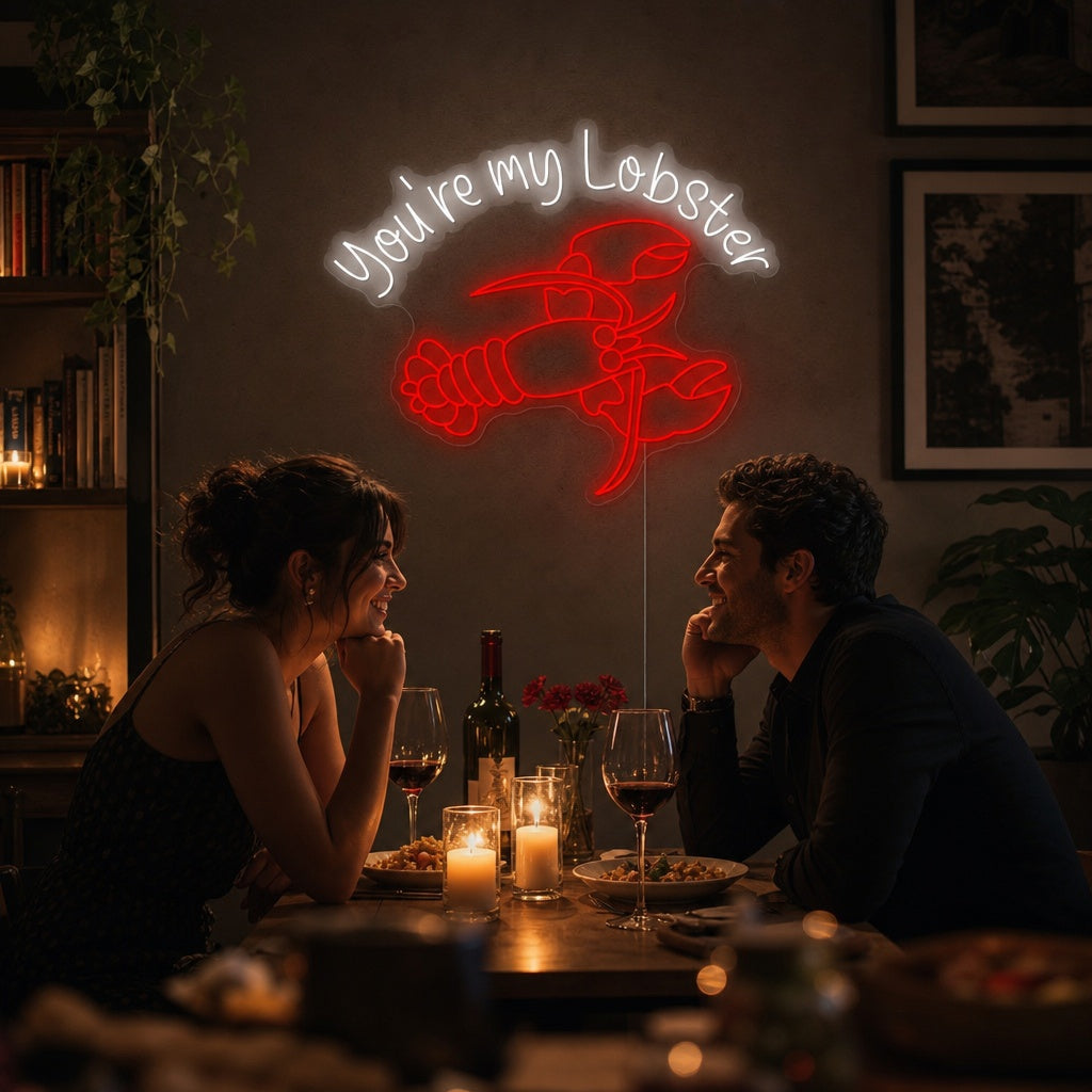 "You're My Lobster" Neonskylt