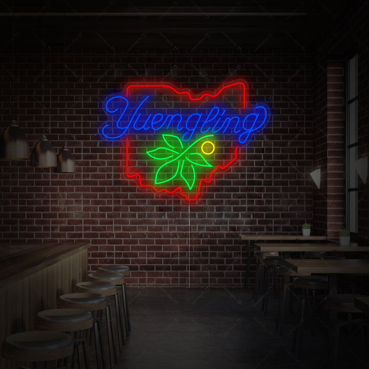 "Yuengling Ohio" Neonskylt
