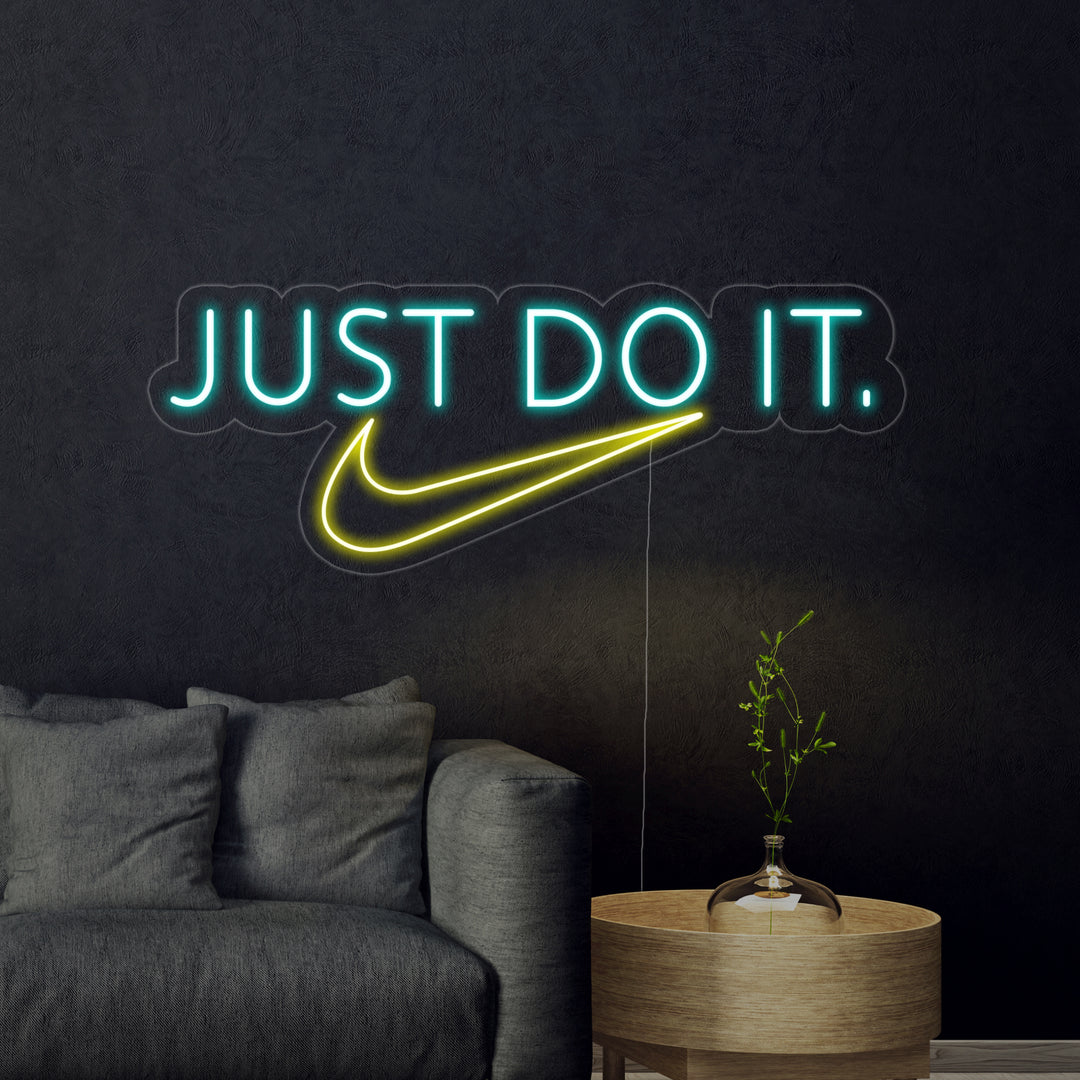 "Just do it" Neonskylt