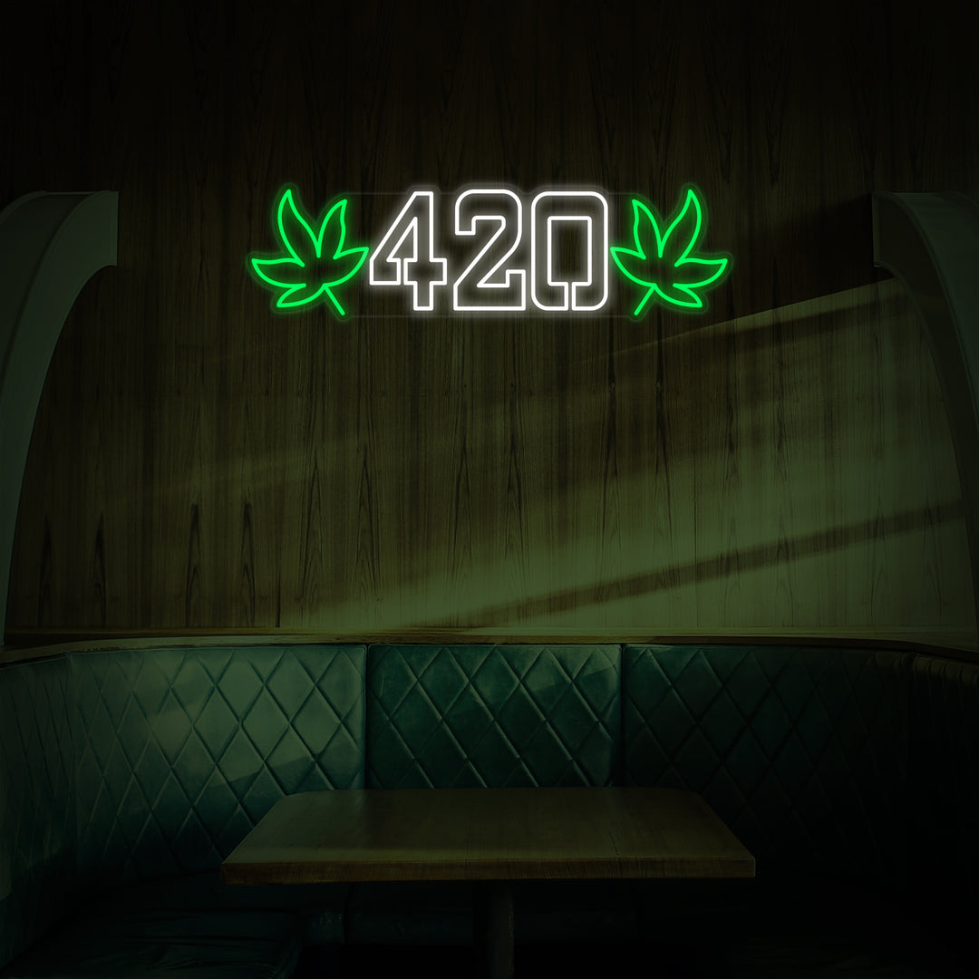 "420 Marijuana" Neonskylt