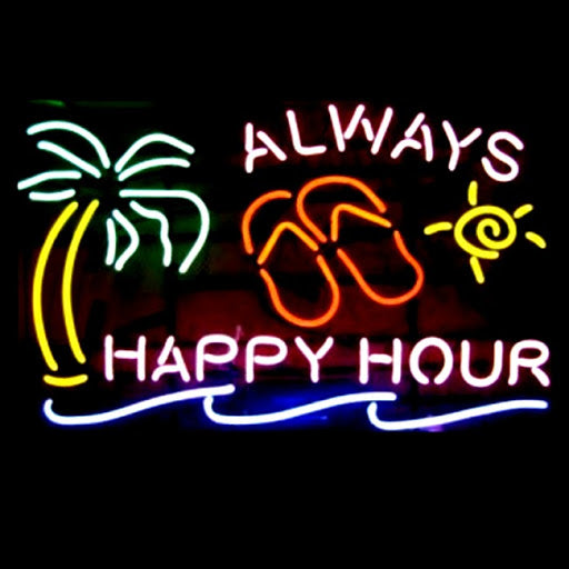 "Always Happy Hour" Neonskylt