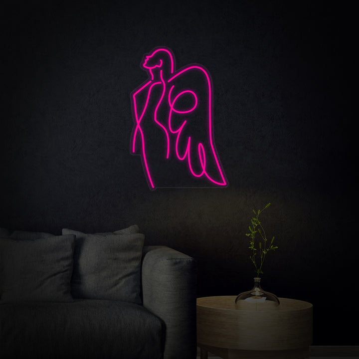 "Ängel Mamma" Neonskylt