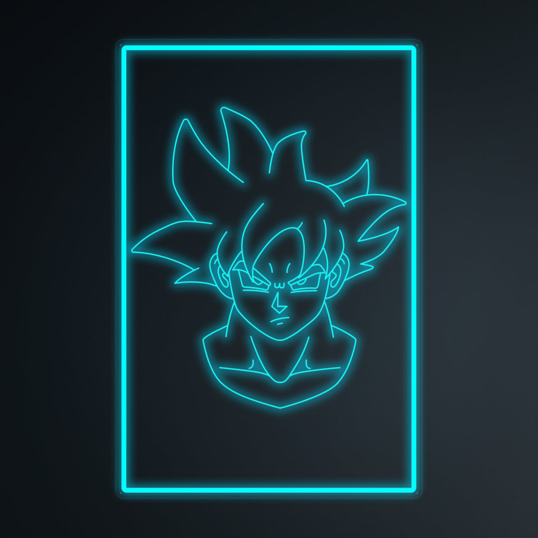 "Anime Goku Ultra Instinct" Mini Neon Skylt