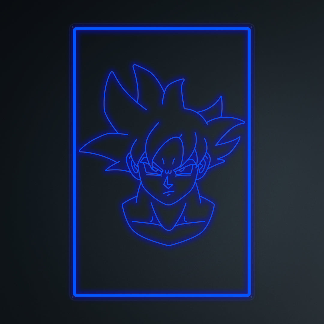 "Anime Goku Ultra Instinct" Mini Neon Skylt