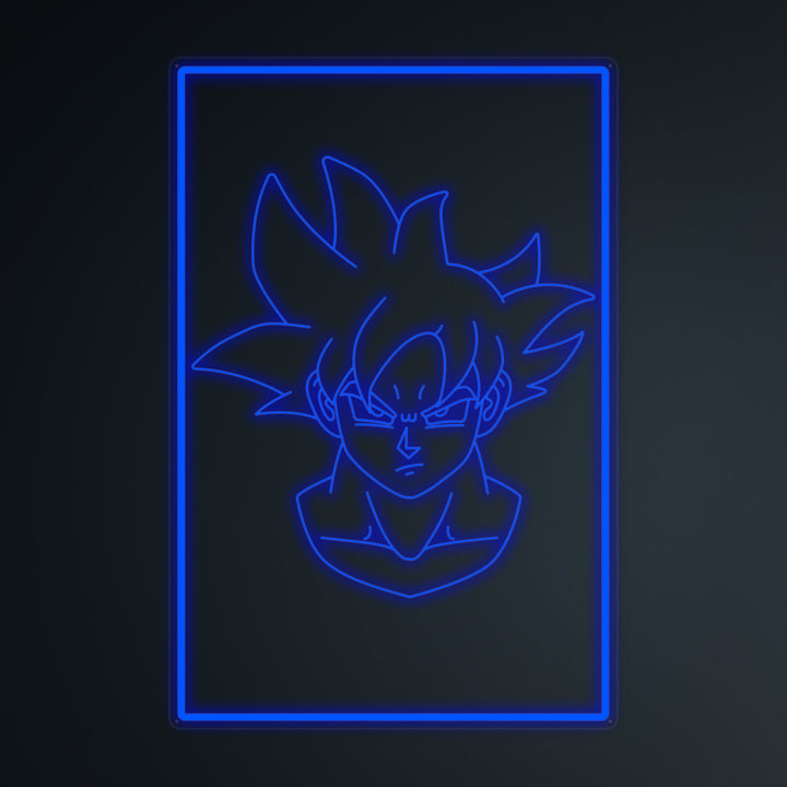 "Anime Goku Ultra Instinct" Mini Neon Skylt