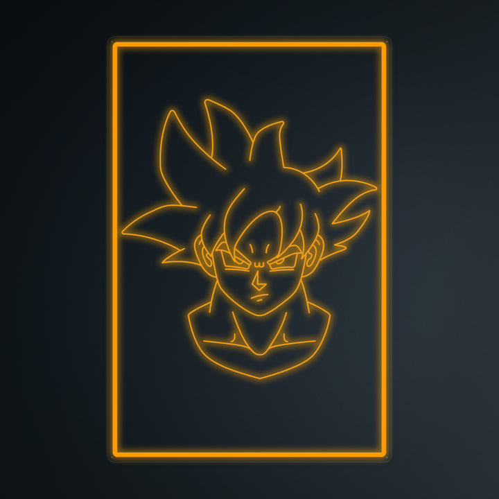 "Anime Goku Ultra Instinct" Mini Neon Skylt