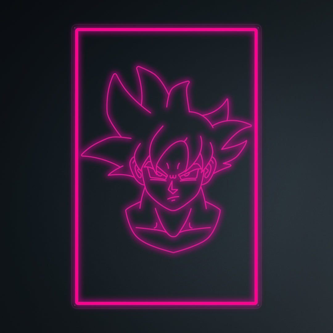 "Anime Goku Ultra Instinct" Mini Neon Skylt